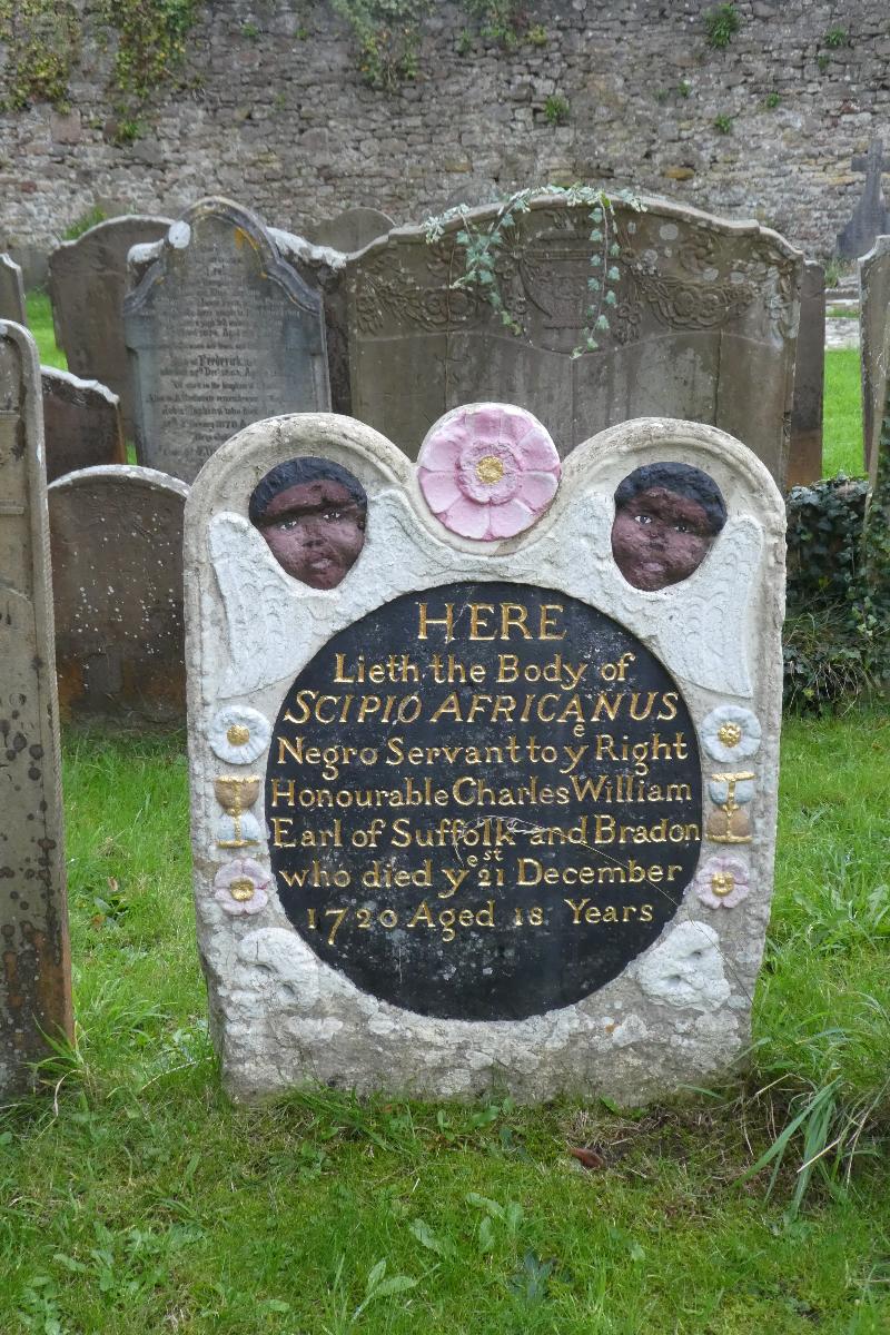 Head stone of Scipio Africanus, slave